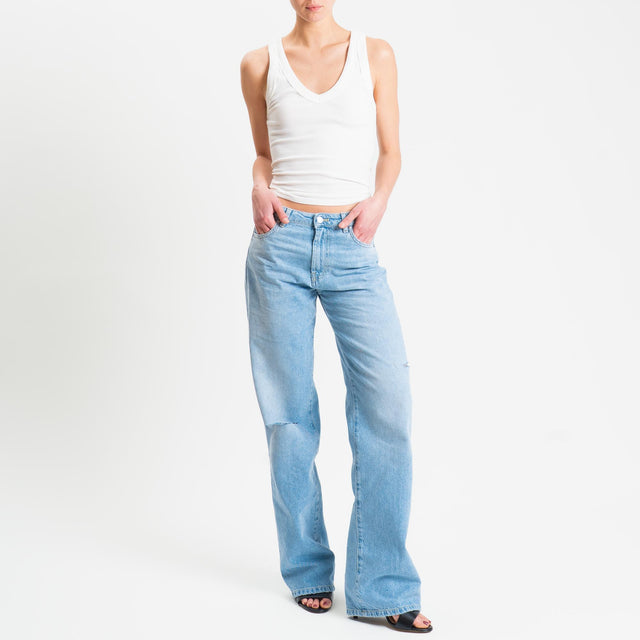 Vicolo- Jeans ALEX relaxed fit ripped - denim chiaro
