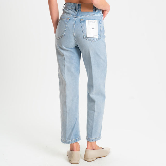 Vicolo-Jeans KATE straight high rise cropped leg - denim chiaro