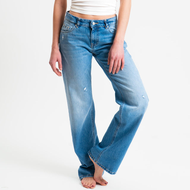 Vicolo-Jeans BASMA straight fit con rotture - denim