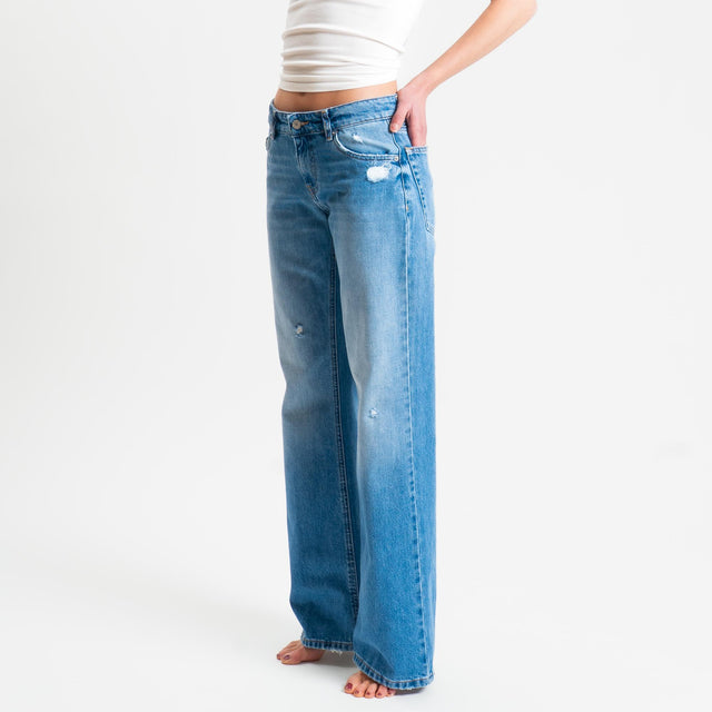 Vicolo-Jeans BASMA straight fit con rotture - denim