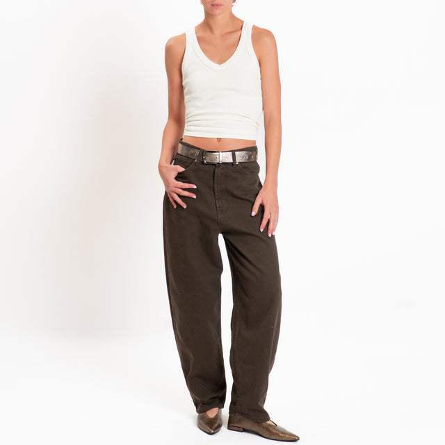 Vicolo- Jeans LAILA baggy baloon - cioccolato