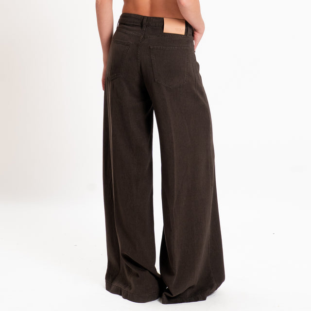 Vicolo-Pantalone MADISON wide leg fit - cioccolato