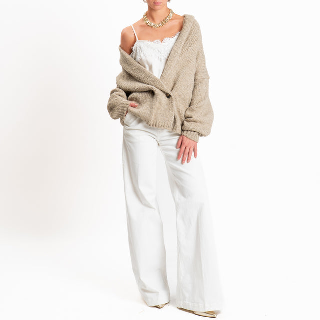Vicolo-Pantalone ELENA wide leg fit - burro