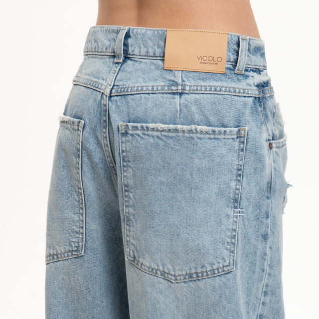 Vicolo- Jeans MIA corte ancho - denim