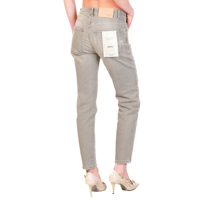 Vaqueros Vicolo DAISY slim fit - gris ceniza