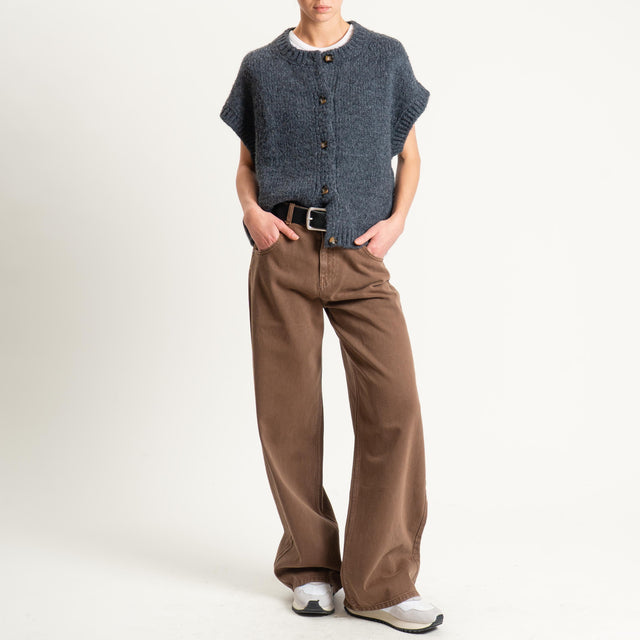Vicolo-Jeans MIA fit wide leg - castagna