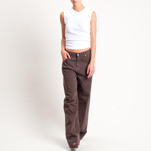 Vicolo-Jeans MIA fit wide leg - cioccolato