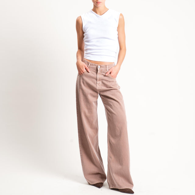 Vicolo-Jeans MIA fit wide leg - nocciola