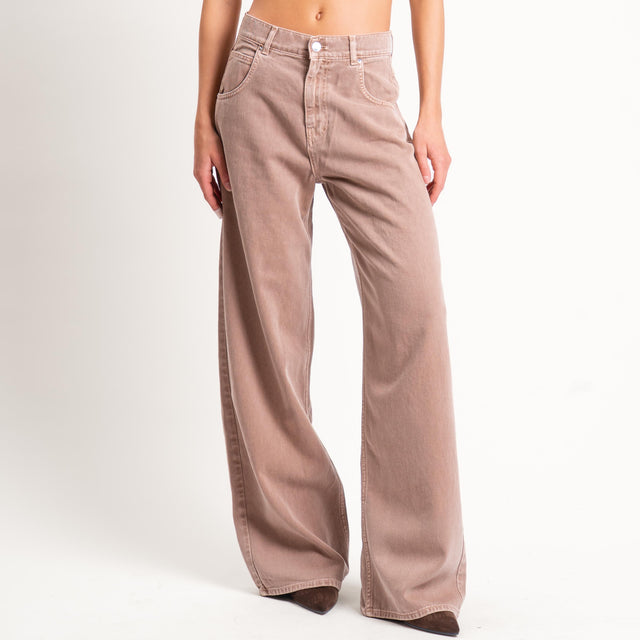 Vicolo-Jeans MIA fit wide leg - nocciola