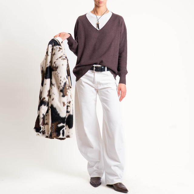 Vicolo-Jeans DENISE wide leg fit - latte
