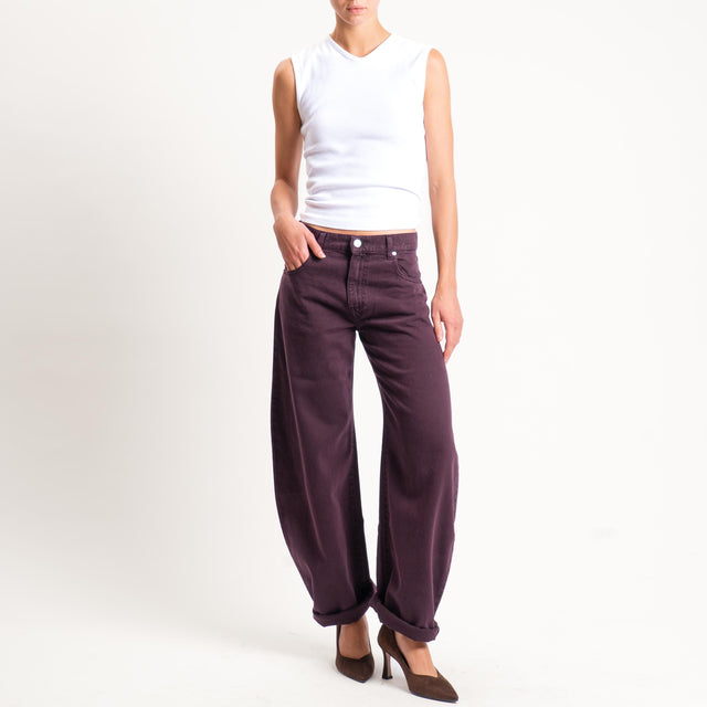Vicolo-Jeans DENISE wide leg fit - prugna