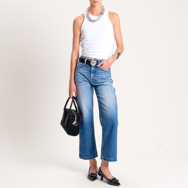 Vicolo-Jeans KATE straight fit high rise cropped - denim