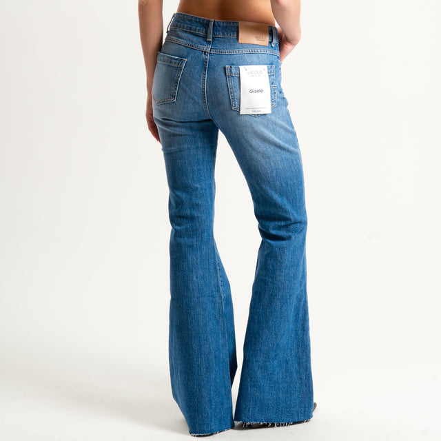 Vicolo- Jeans GISELE flare fit taglio vivo - denim