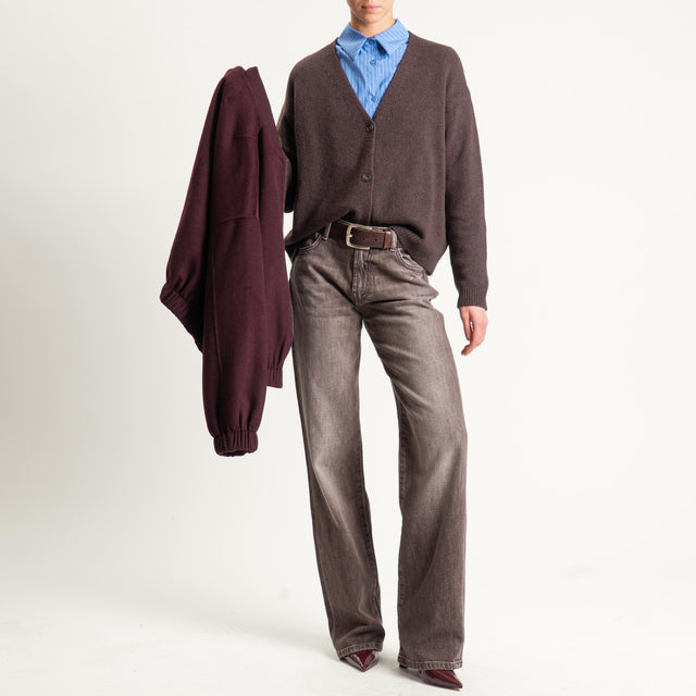 Vicolo- Jeans ALEX stone washed - moka