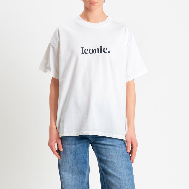 Vicolo-T-shirt "ICONIC" - bianco