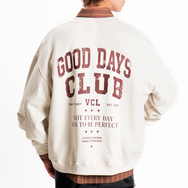 Vicolo-Felpa "GOOD DAYS" - burro