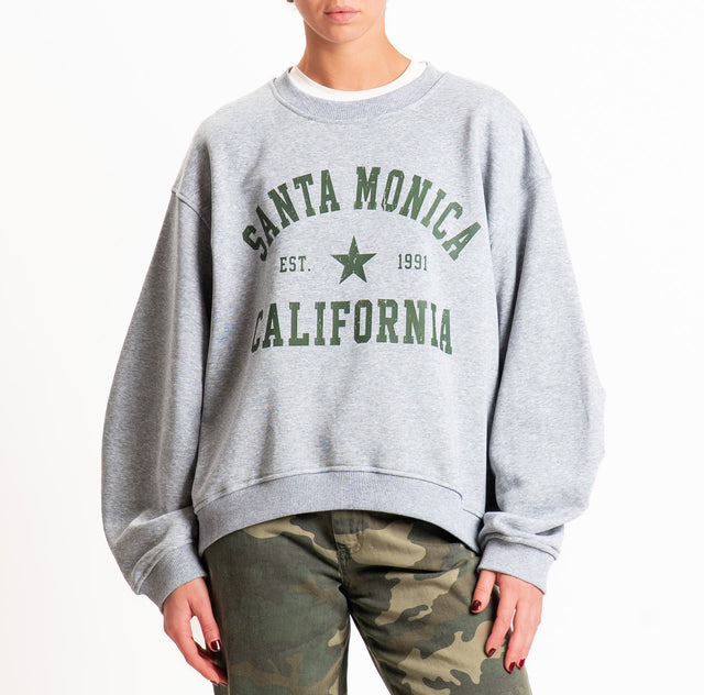 Vicolo-Felpa "SANTA MONICA" - grigio melange
