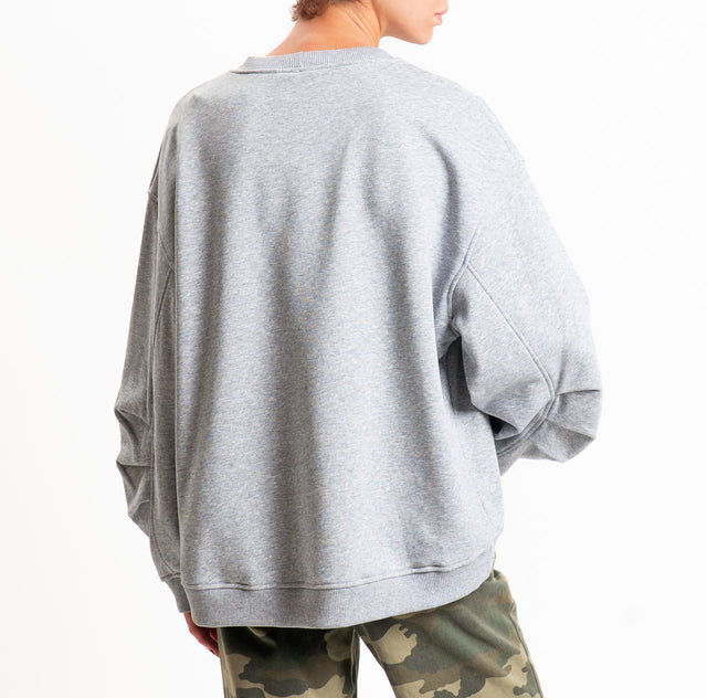 Vicolo-Felpa "SANTA MONICA" - grigio melange