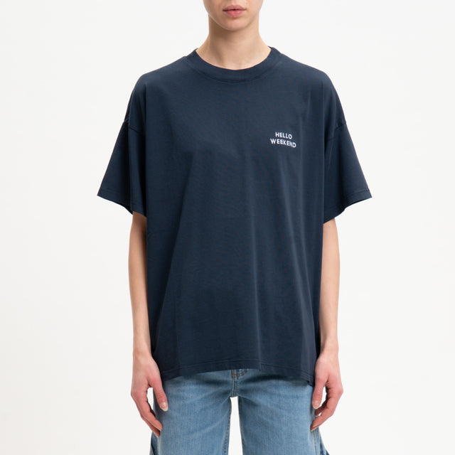 Vicolo-T-shirt HELLO WEEKEND - blu