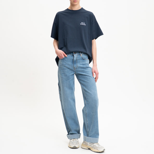 Vicolo-T-shirt HELLO WEEKEND - blu