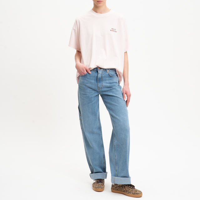 Vicolo-T-shirt HELLO WEEKEND - rosa