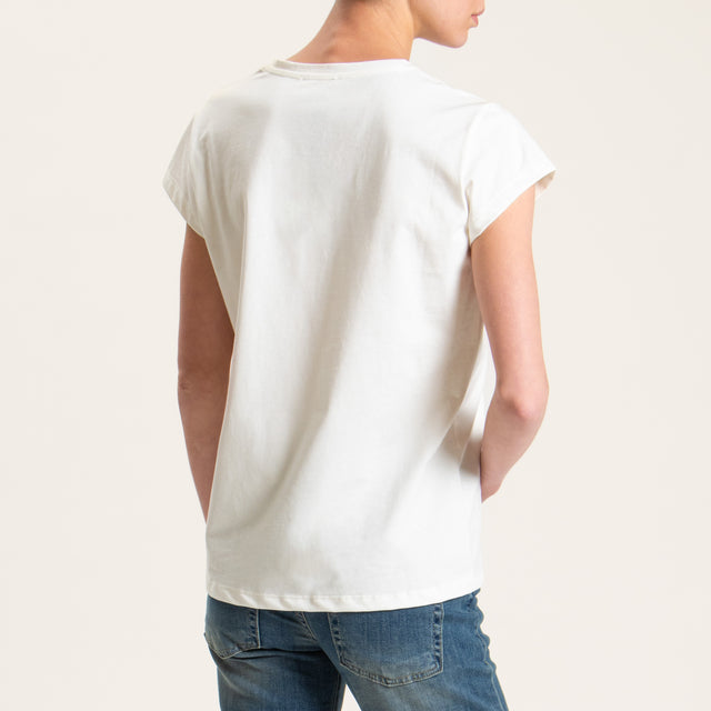 Vicolo-T-shirt "MALIBU" - Bianco