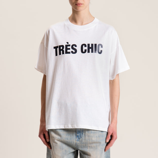 Vicolo-T-shirt "TRE'S CHIC" - bianco/nero