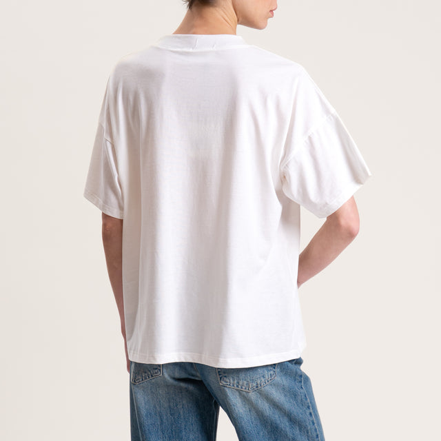 Vicolo-T-shirt "HOLA CHICA" - bianco