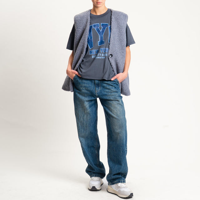 Vicolo-T-shirt "NYC" - piombo