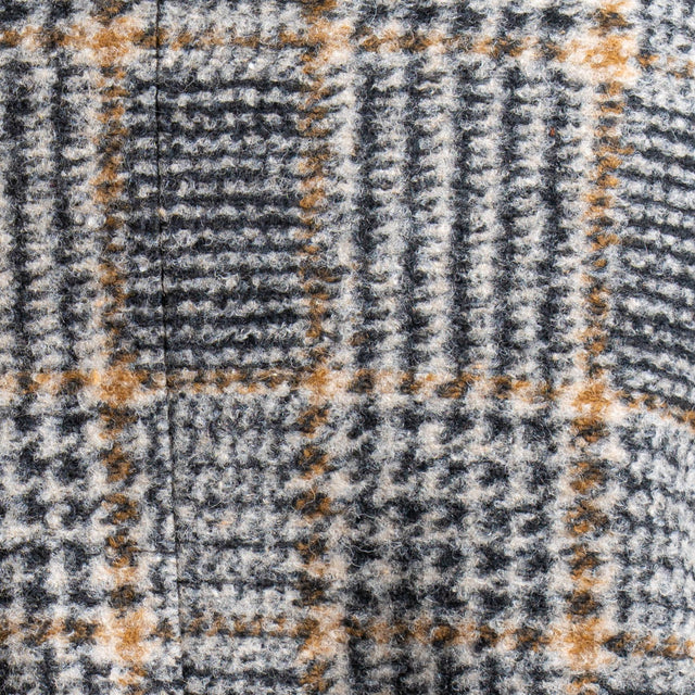 Vicolo-Giacca misto lana con cintura - nero/latte/cuoio