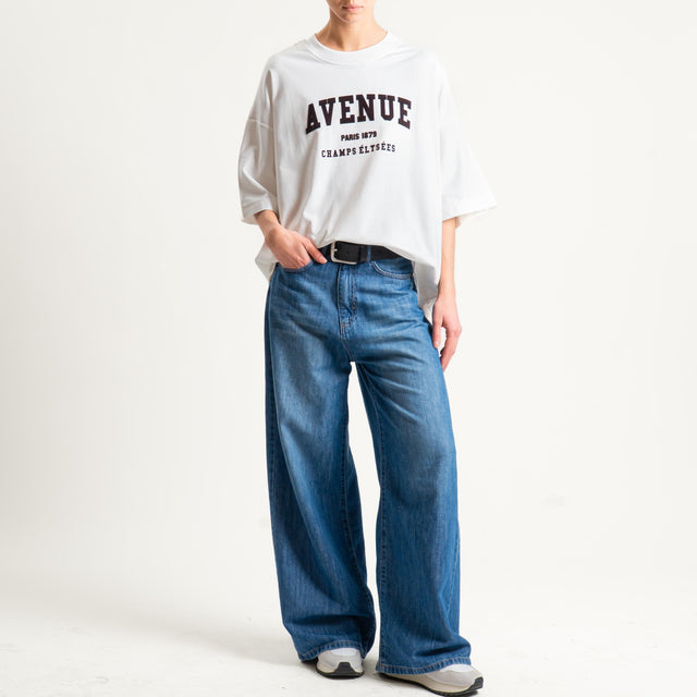 Vicolo-T-shirt "AVENUE" - Bianco