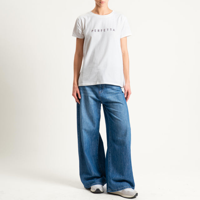 Vicolo-T-shirt "PERFETTA" - Bianco