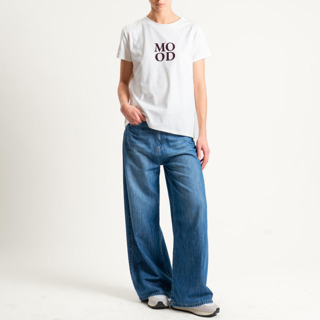 Vicolo-T-shirt "MOOD" - Bianco