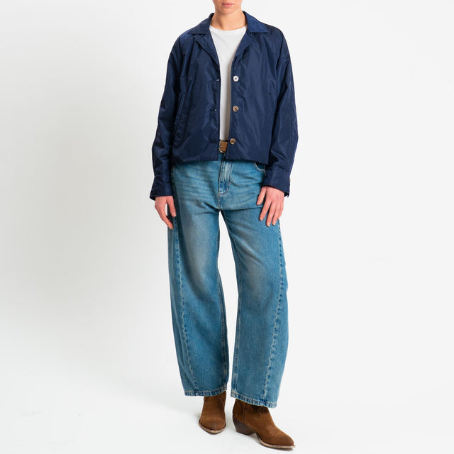 Vicolo-Giacca 100 grammi con tasche - blu