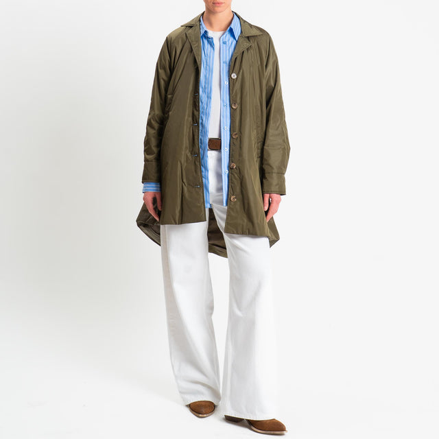 Vicolo-Cappotto 100 grammi con tasche - militare