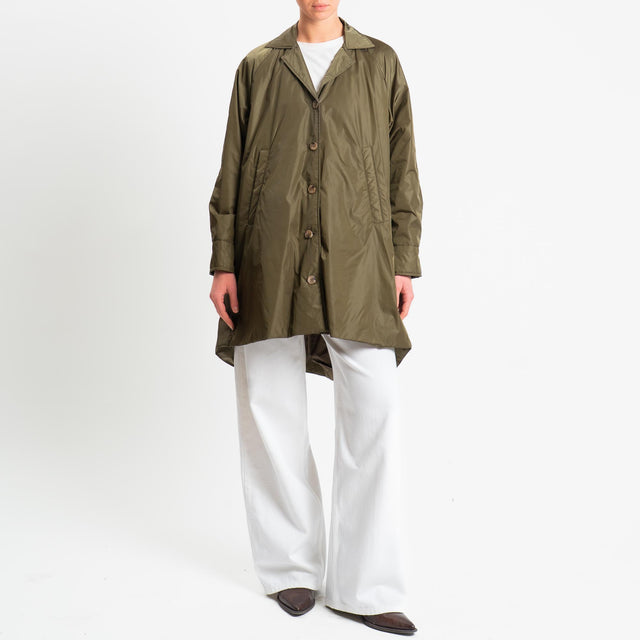 Vicolo-Cappotto 100 grammi con tasche - militare