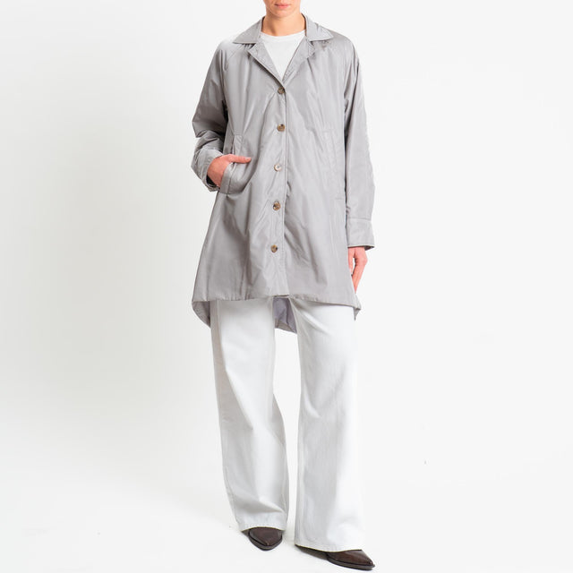 Vicolo-Cappotto 100 grammi con tasche - perla