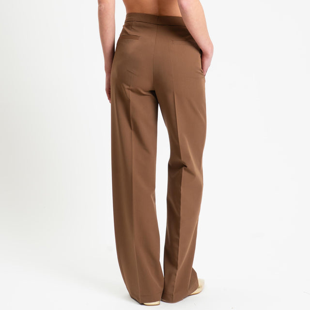 Vicolo-Pantalone straight fit - tabacco
