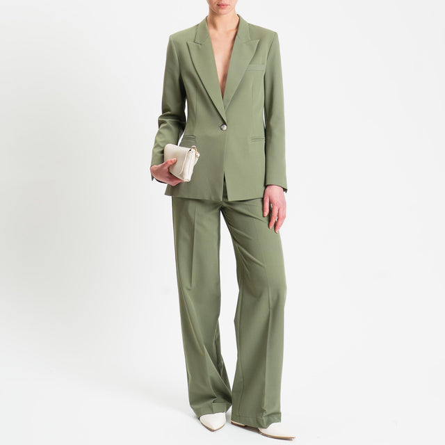 Vicolo-Pantalone straight fit - verde