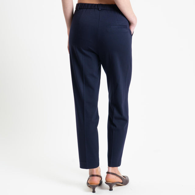 Vicolo-Pantalone punto milano elastico dietro - blu