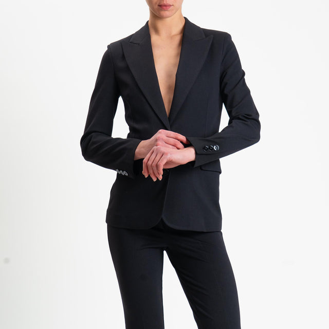 Vicolo-Giacca punto milano slim fit - nero