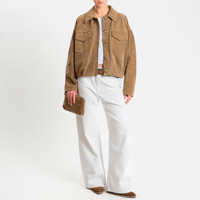 Vicolo-Bomber 100% genuine leather - camel