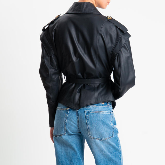 Vicolo-Giacca nappa genuine leather - nero