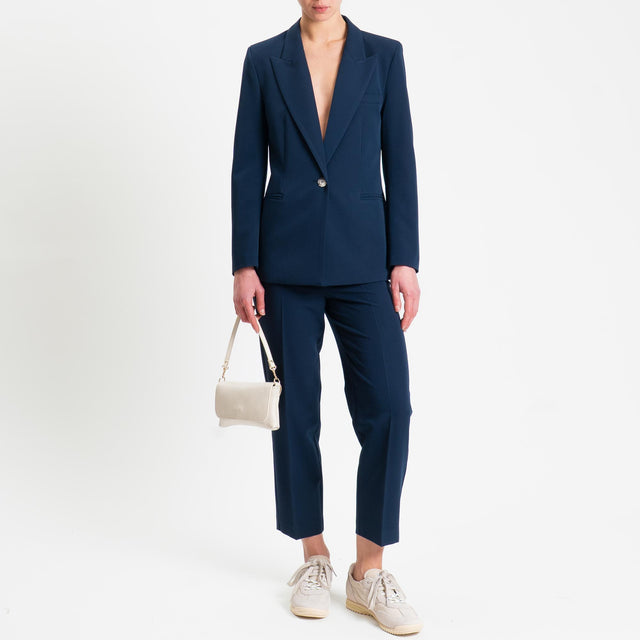 Vicolo-Pantalone con elastico dietro - blu