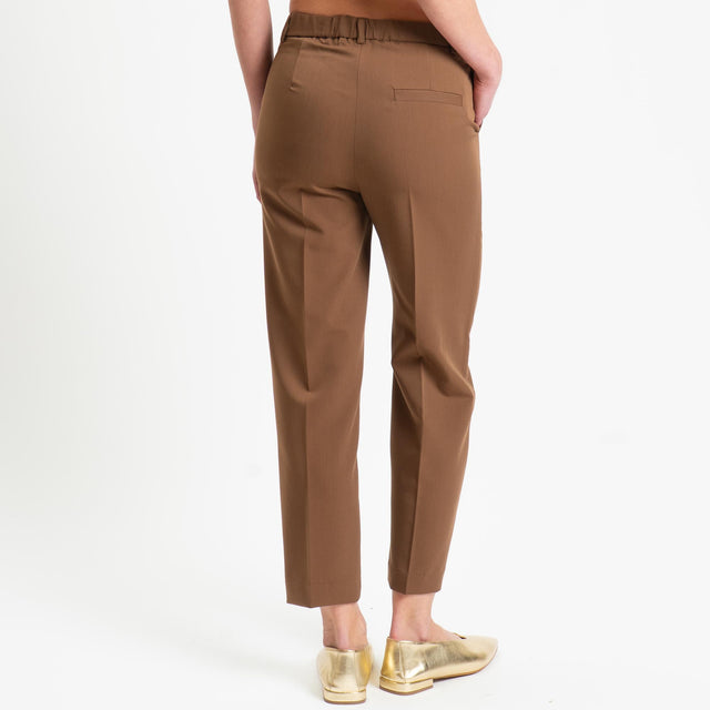 Vicolo-Pantalone con elastico dietro - tabacco