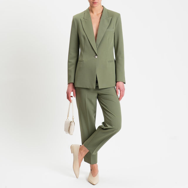 Vicolo-Pantalone con elastico dietro - verde