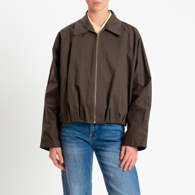 Vicolo-Giacca bomber con pinces - moro