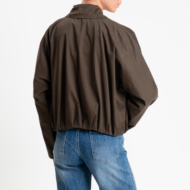 Vicolo-Giacca bomber con pinces - moro