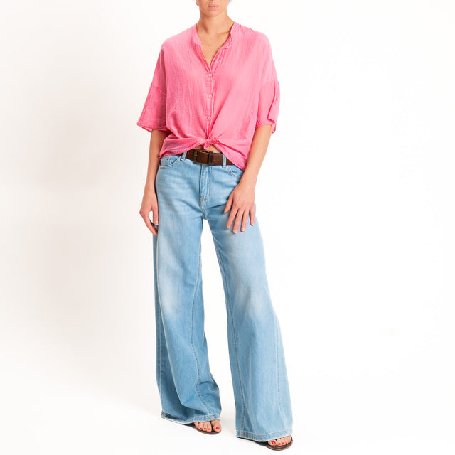 Vicolo-Camicia mussola collo coreana - bubble