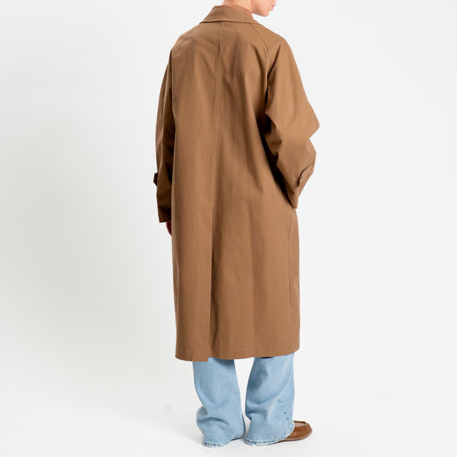 Vicolo-Trench con foulard - tabacco